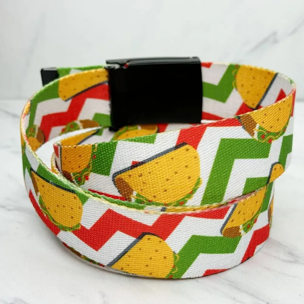 Odd Sox Taco Web Belt Removable Black Buckle Mens OS ✨